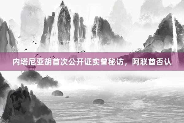 内塔尼亚胡首次公开证实曾秘访，阿联酋否认
