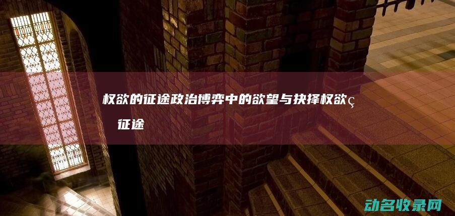 权欲的征途 政治博弈中的欲望与抉择 (权欲的征途31)