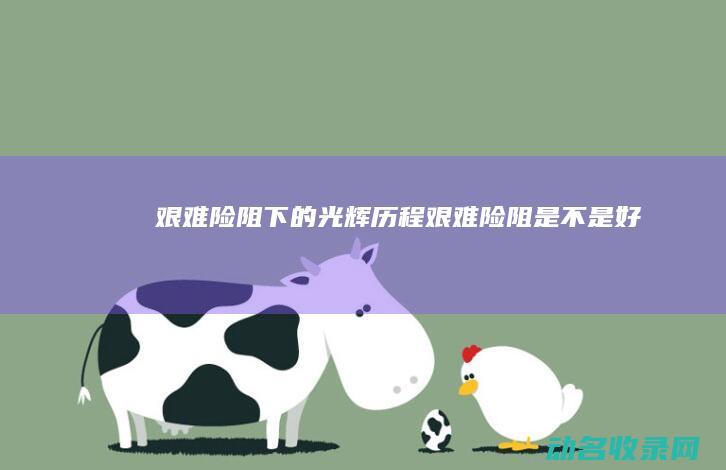 艰难险阻下的光辉历程 (艰难险阻是不是好)