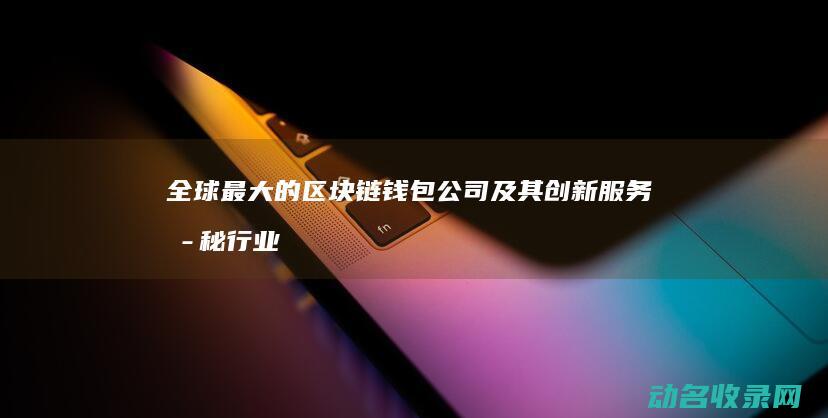 全球最大的区块链钱包公司及其创新服务 揭秘行业领导者 (全球最大的区块链CMC)