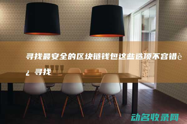 寻找最安全的区块链钱包 这些选项不容错过 (寻找最安全的地方英语)