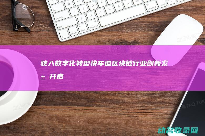 驶入数字化转型快车道 区块链行业创新发展 (开启数字化转型新里程)