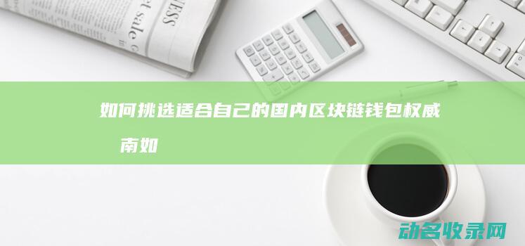 如何挑选适合自己的国内区块链钱包 权威指南 (如何挑选适合自己的眼镜框)